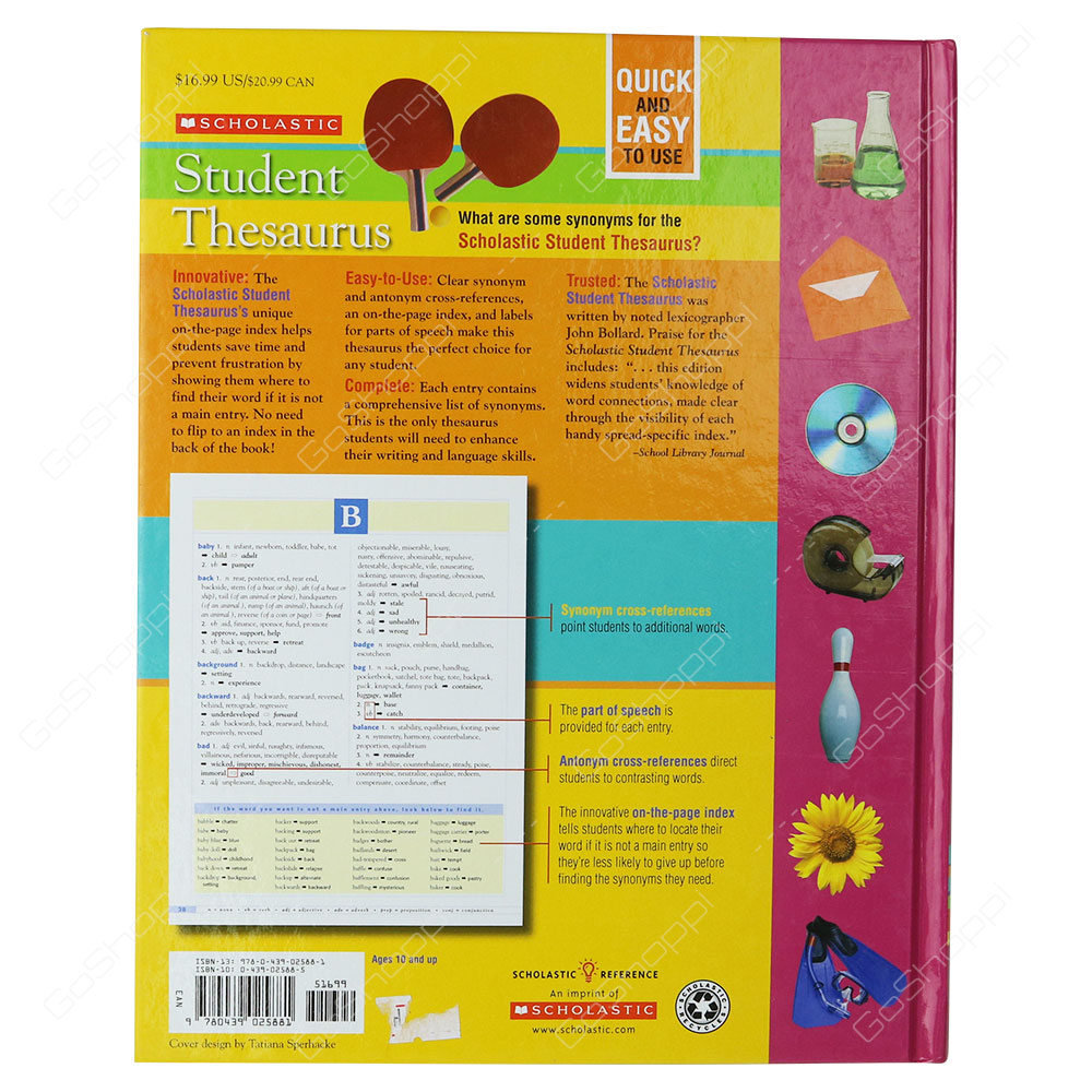Scholastic Student Thesaurus By John Bollard