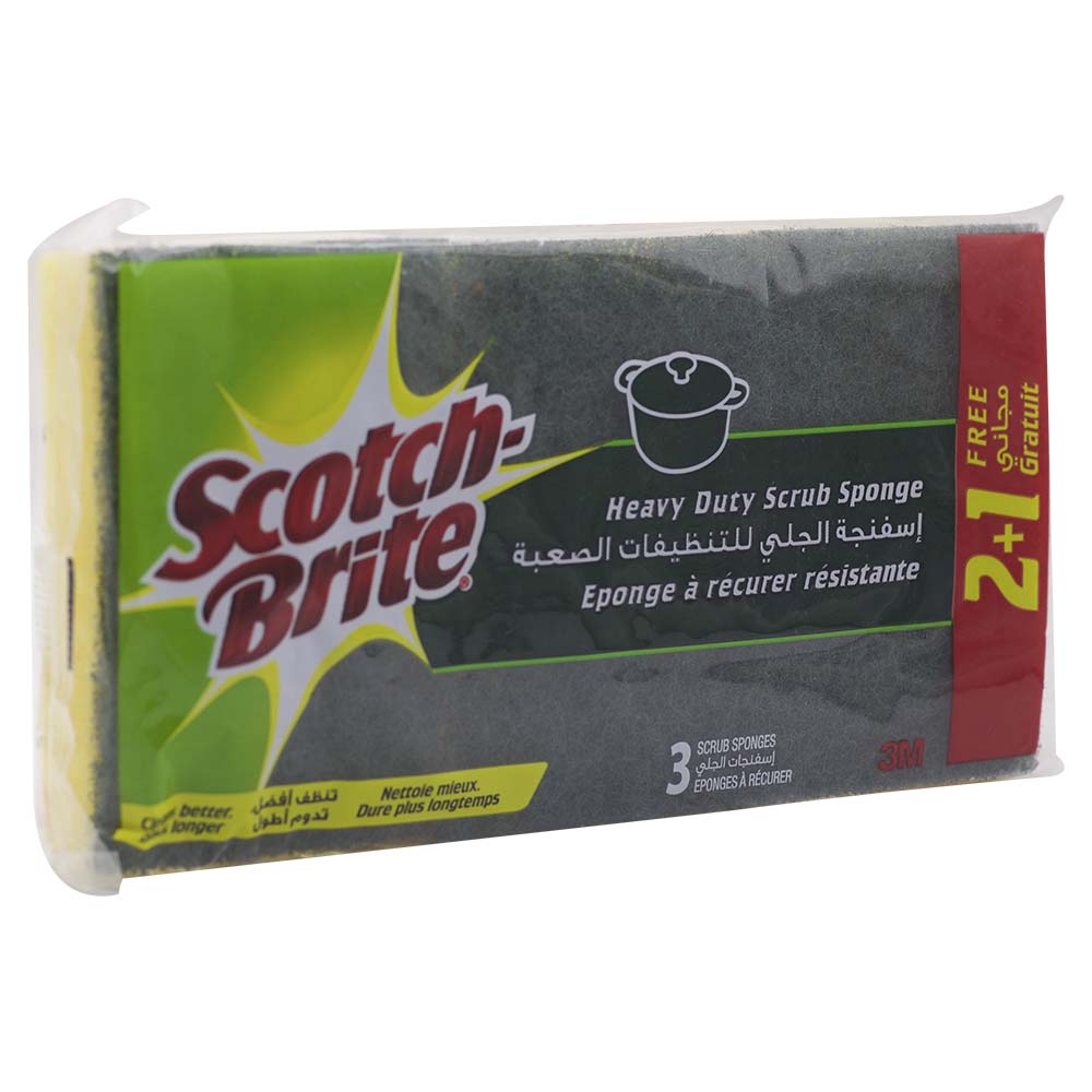 Scotch Brite Heavy Duty Scrub Sponge 3pcs