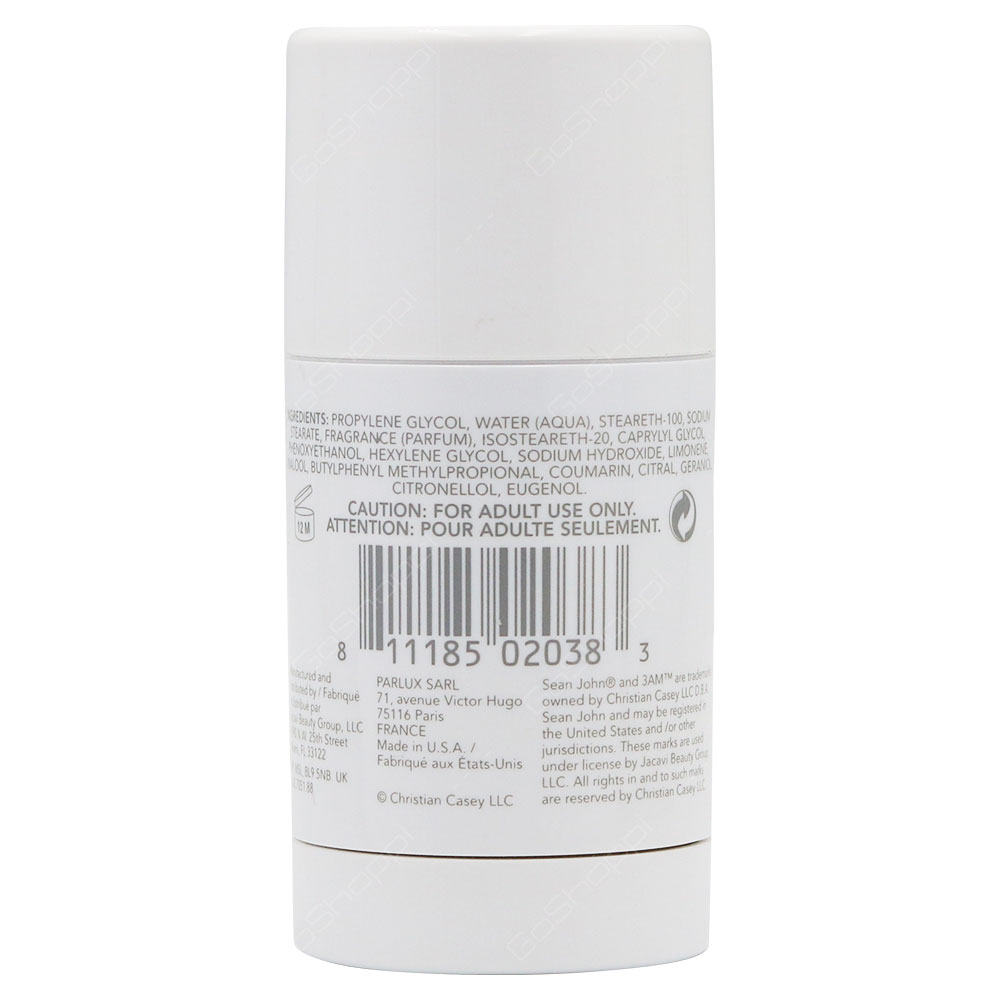 Seanjohn 3AM For Men Deodorant Stick 75g