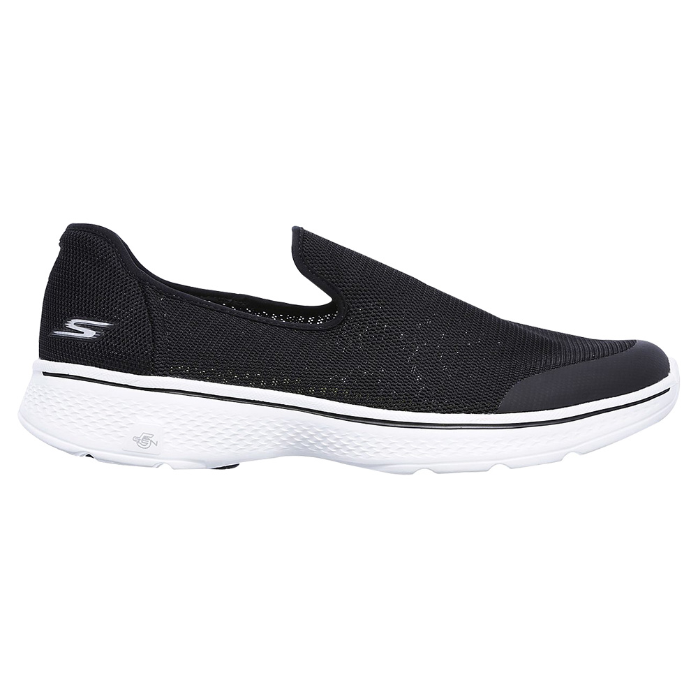Skechers Go Walk 4 - Advance Slip On Shoes For Men - Black-White ...