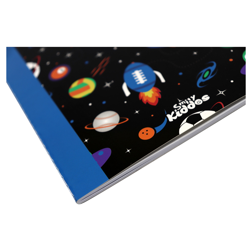 Smily A5 Lined Exercise Notebook - Black