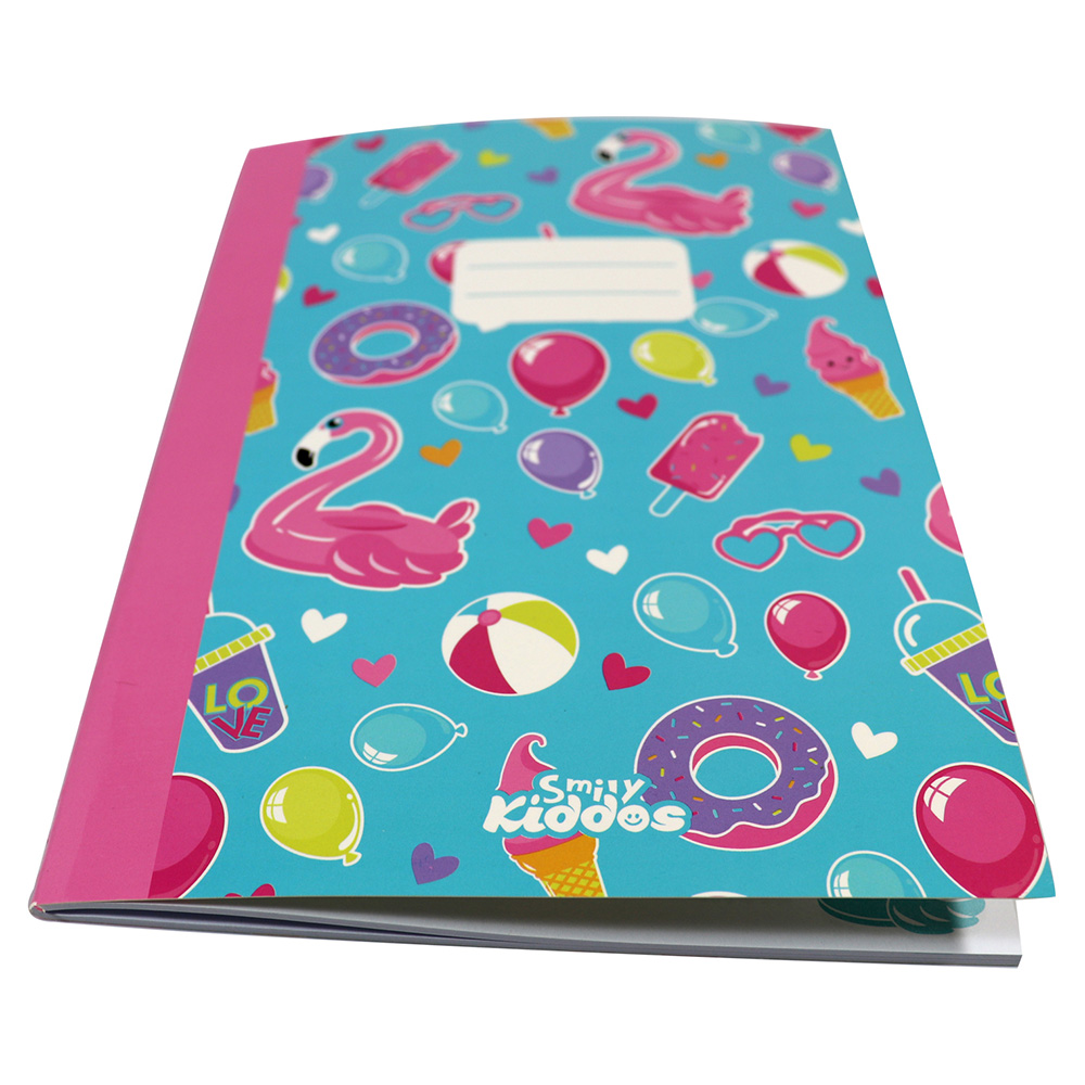 Smily A5 Lined Exercise Notebook - Light Blue