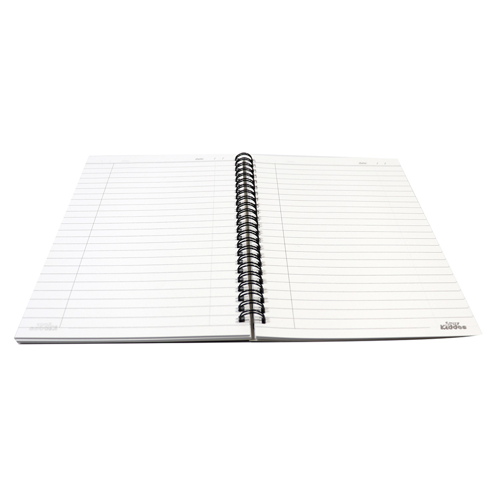 Smily A5 Lined Notebook - Black