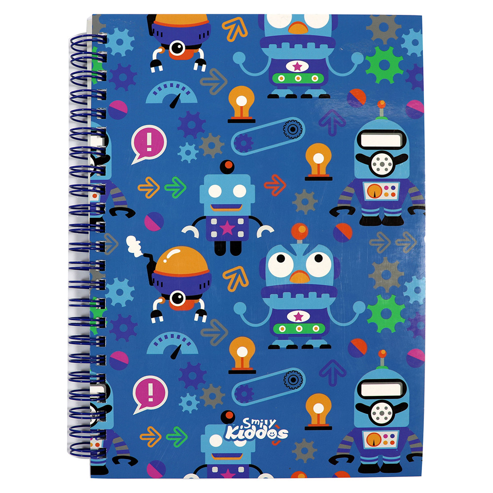Smily A5 Lined Notebook - Blue