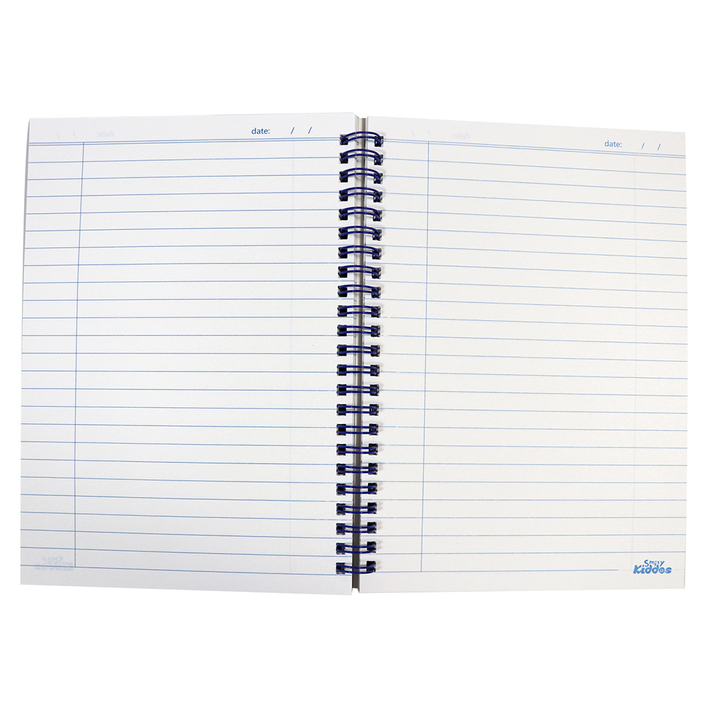 Smily A5 Lined Notebook - Blue