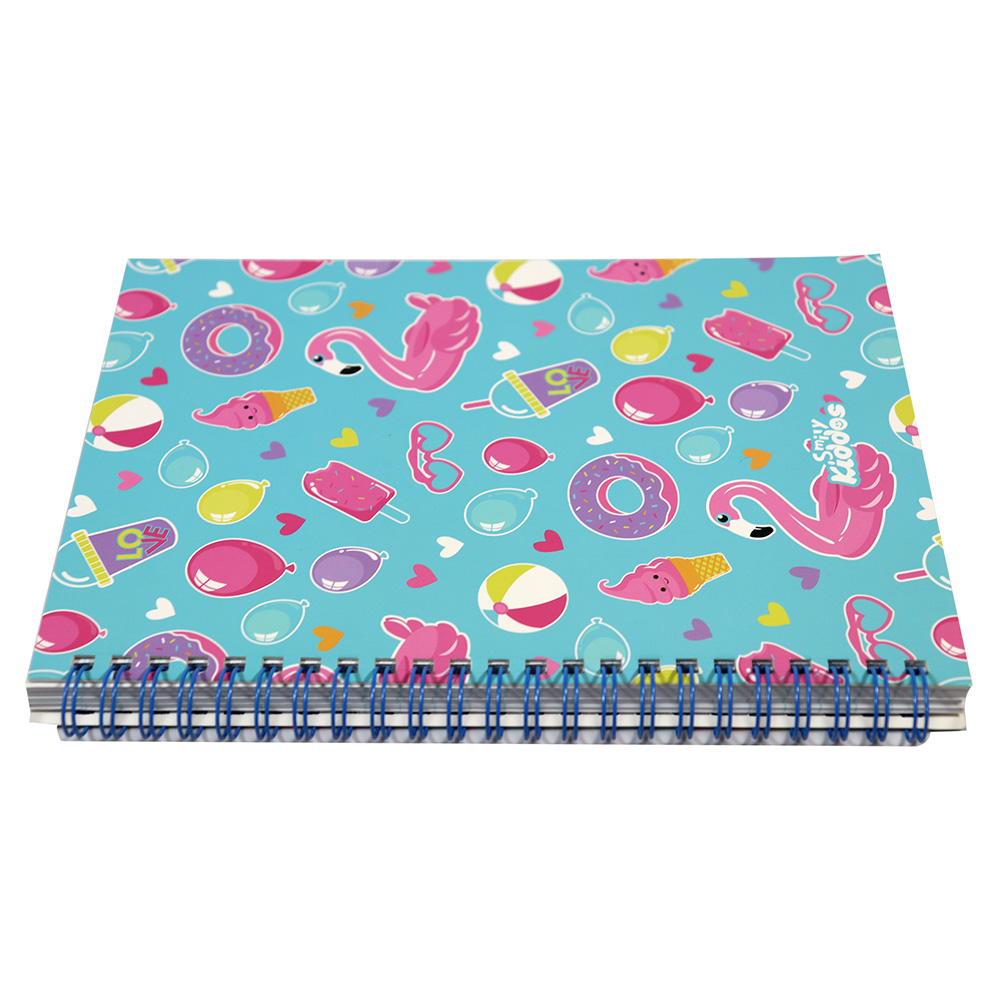 Smily A5 Lined Notebook - Light Blue