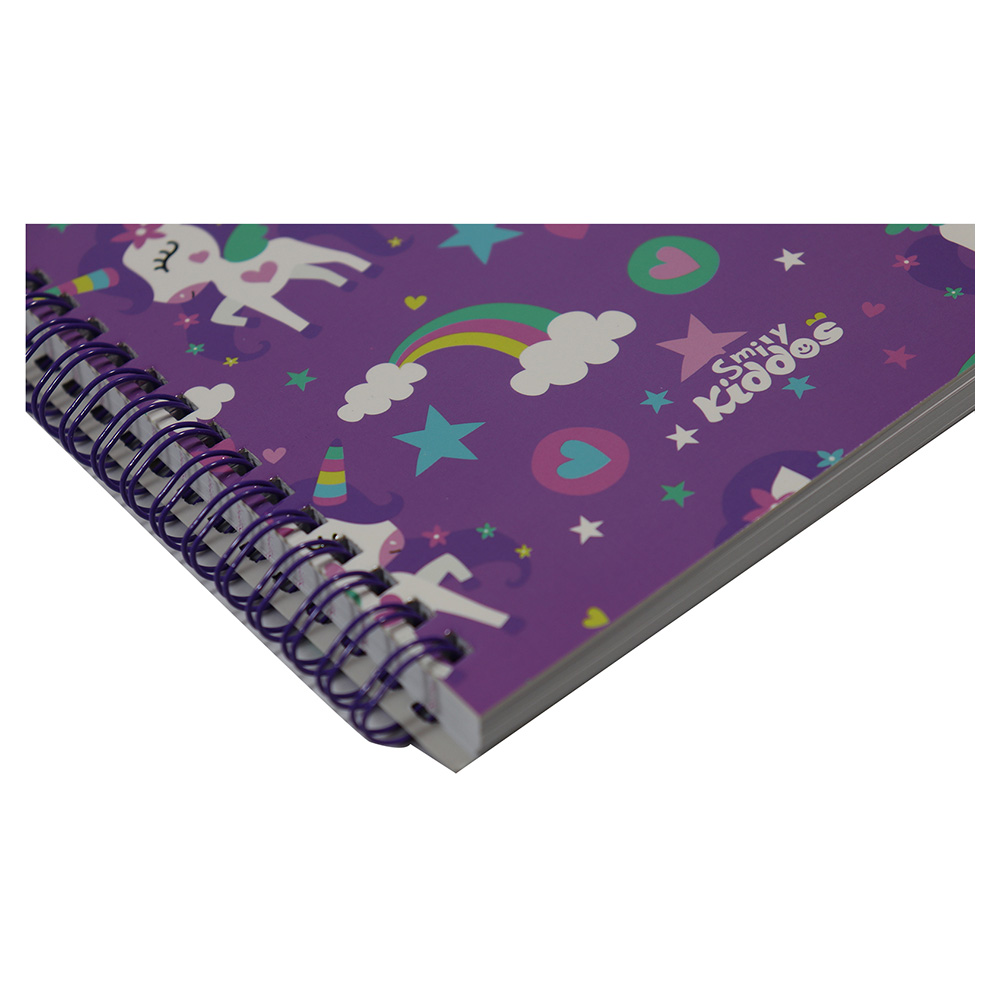 Smily A5 Lined Notebook - Purple
