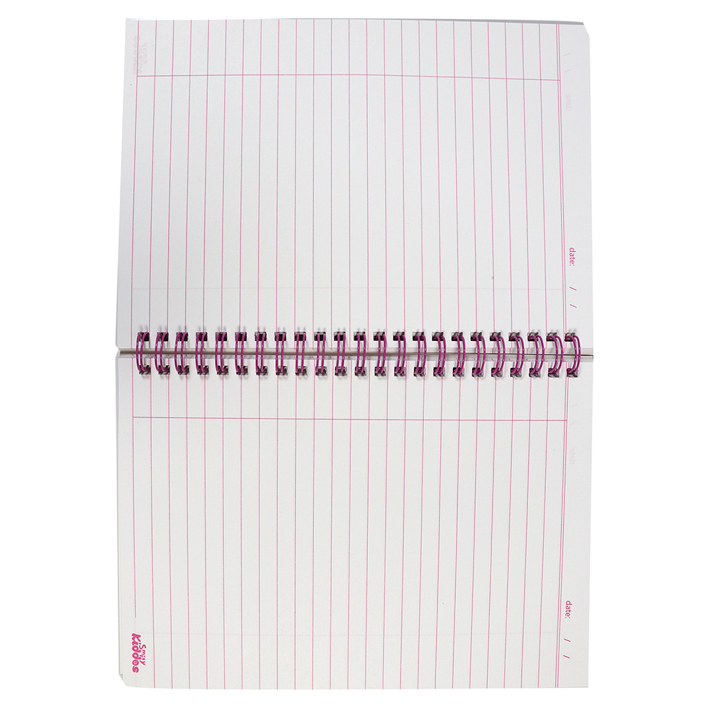 Smily A5 Lined Notebook - Purple