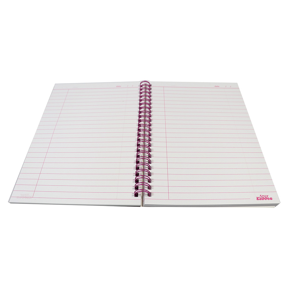 Smily A5 Lined Notebook - Purple