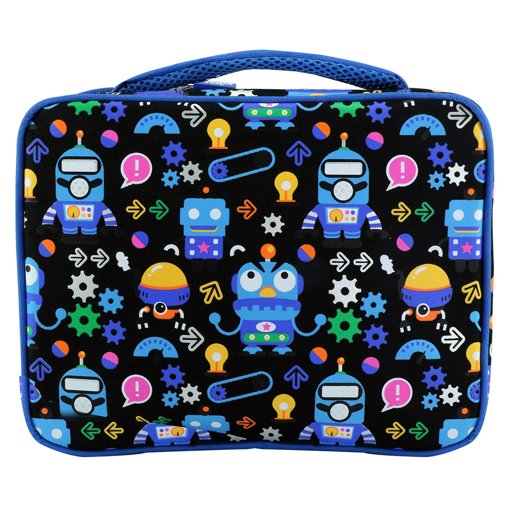 Smily Multi Compartment Lunch Bag - Blue