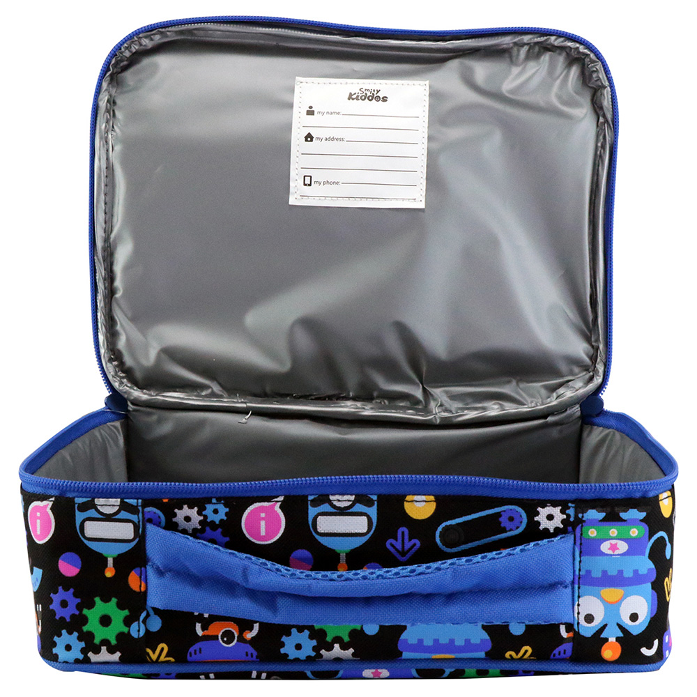 Smily Multi Compartment Lunch Bag - Blue