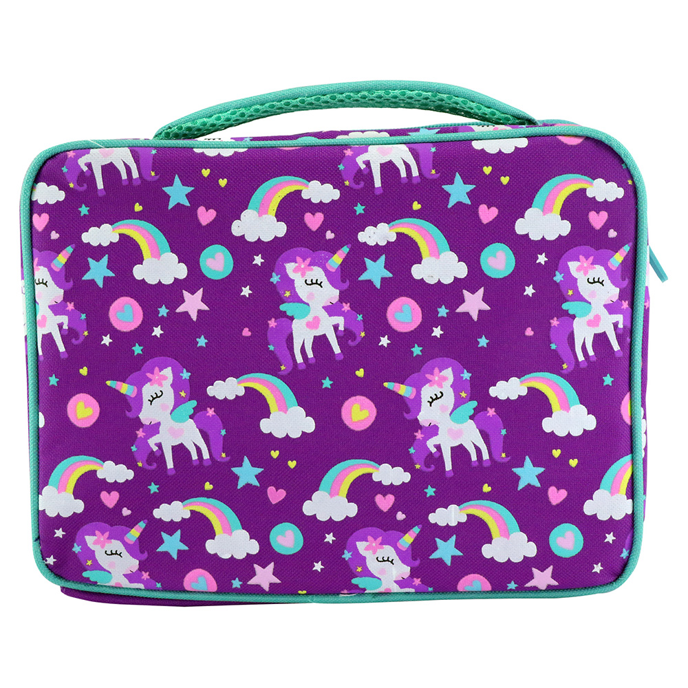 Smily Multi Compartment Lunch Bag - Pink