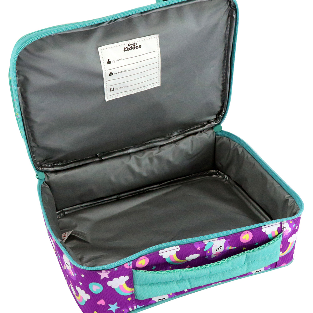 Smily Multi Compartment Lunch Bag - Pink