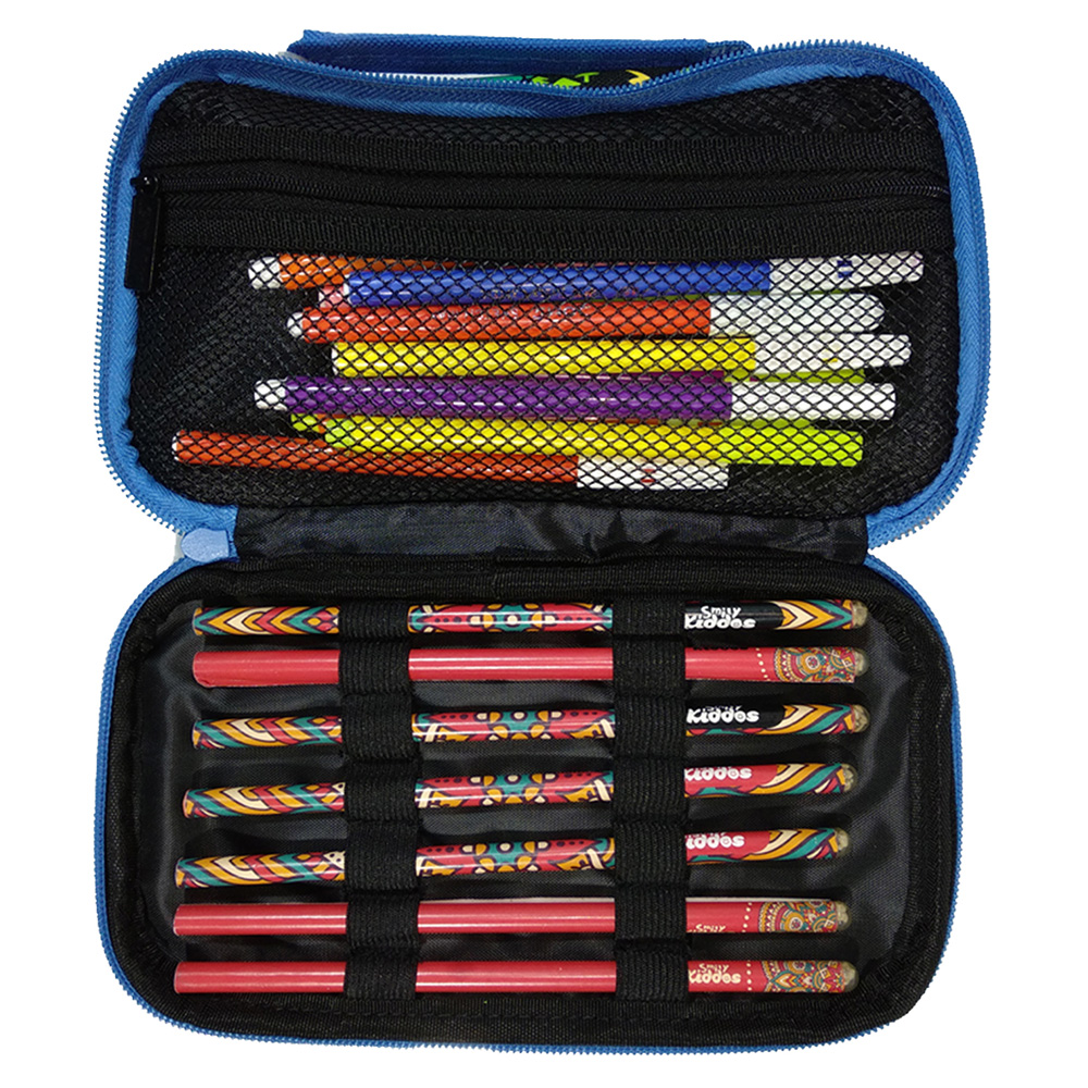 Smily Multipurpose Pencil Case - Black