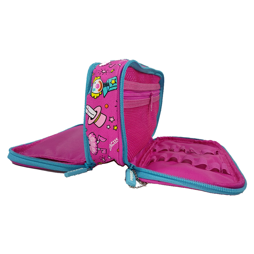 Smily Multipurpose Pencil Case - Pink