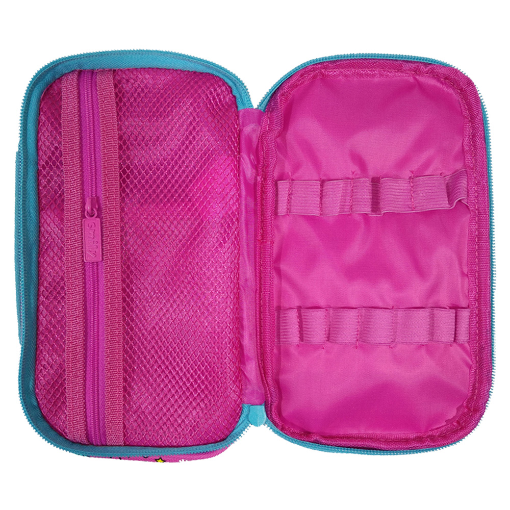 Smily Multipurpose Pencil Case - Pink