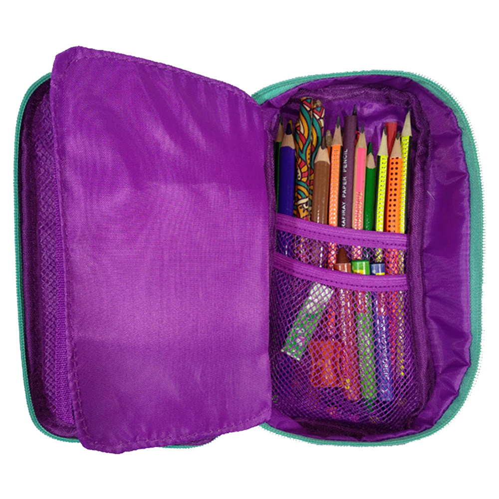 Smily Multipurpose Pencil Case - Purple