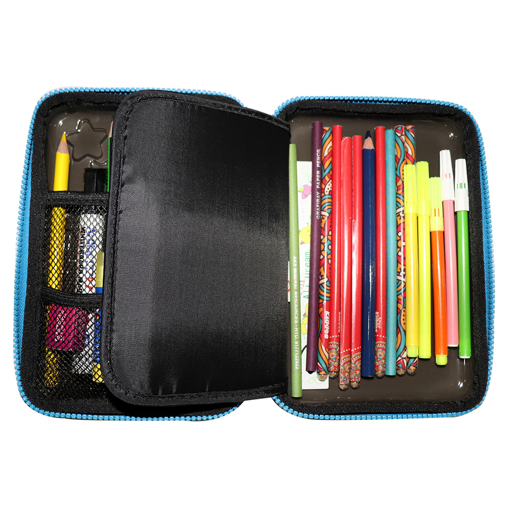 Smily PVC Pencil Case - Black