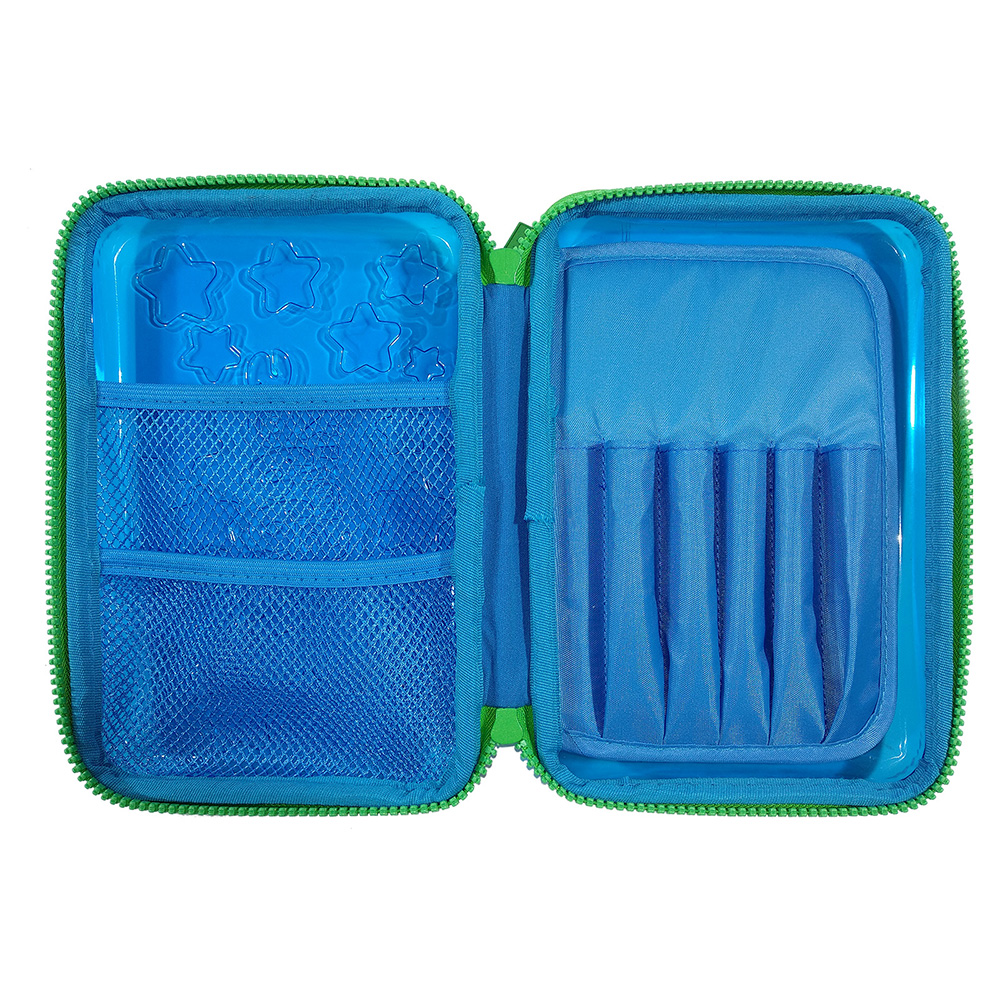 Smily PVC Pencil Case - Blue