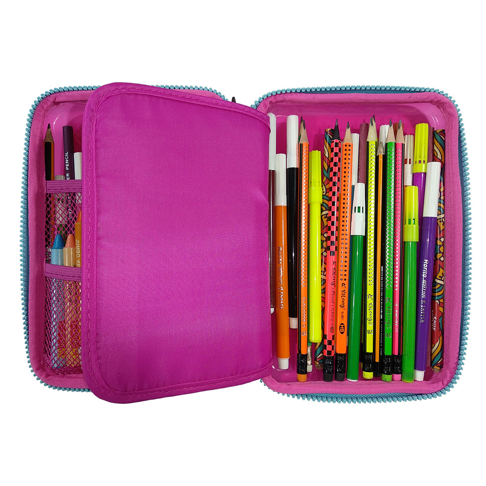 Smily PVC Pencil Case - Pink
