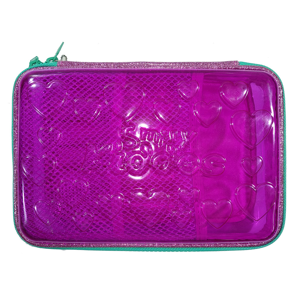 Smily PVC Pencil Case - Purple