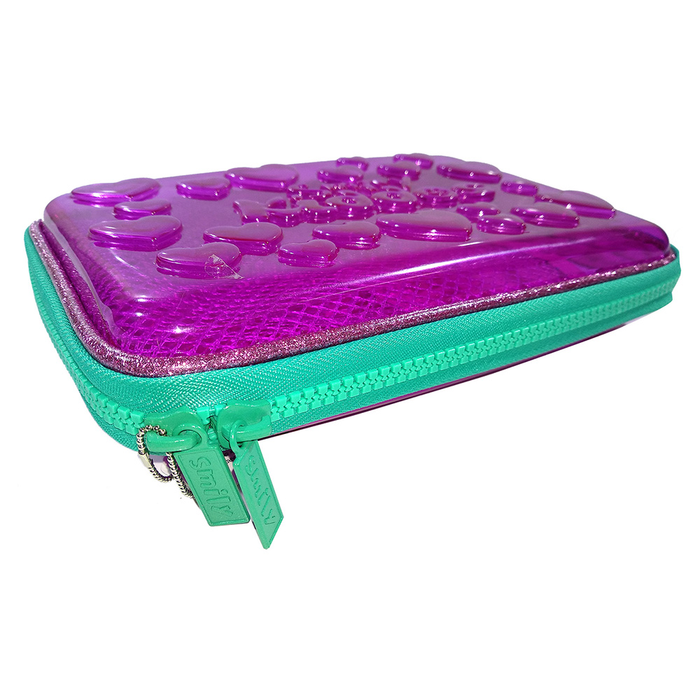 Smily PVC Pencil Case - Purple