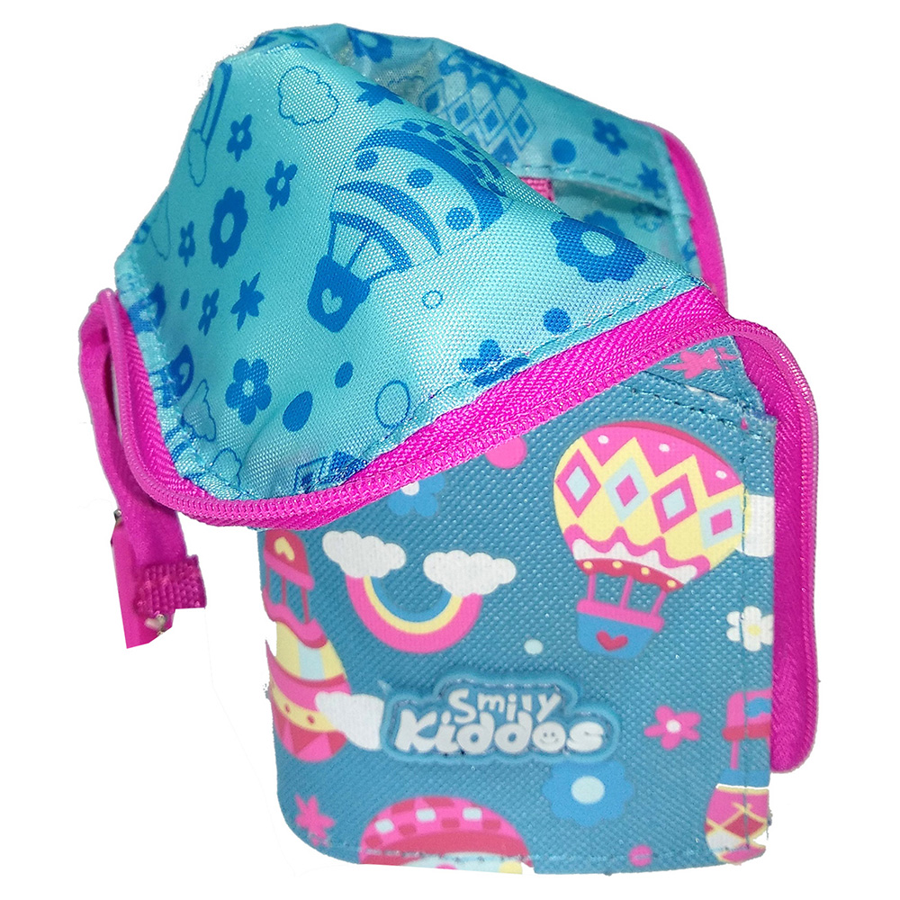 Smily Pen Holder Case - Light Blue