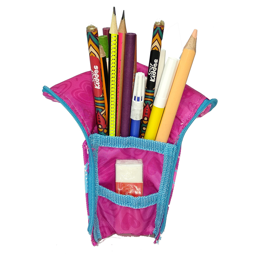 Smily Pen Holder Case - Pink