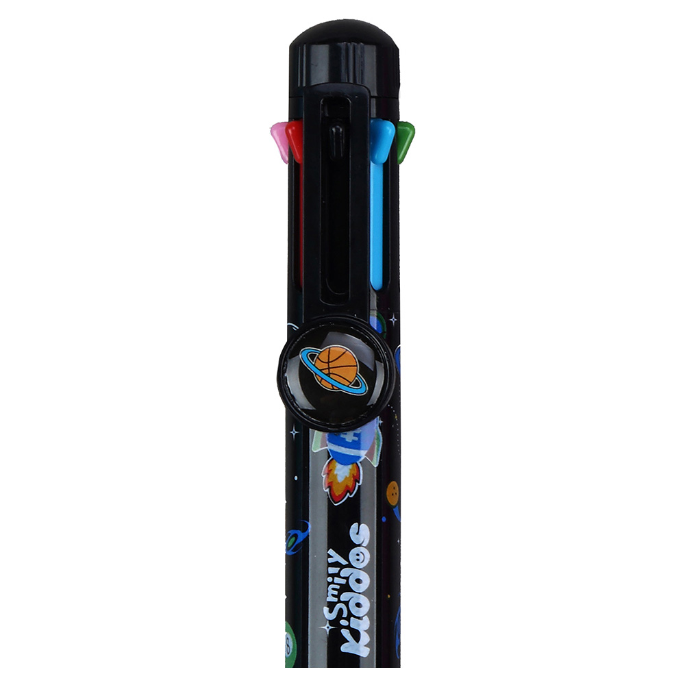 Smily Rainbow Colors Pen - Black