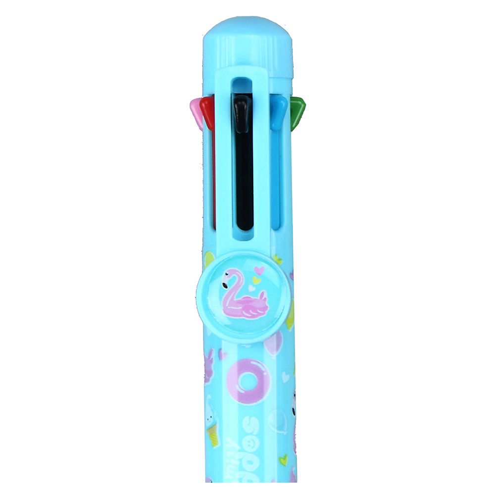 Smily Rainbow Colors Pen - Light Blue