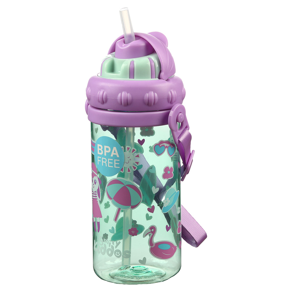Smily Sipper Water Bottle - Light Blue