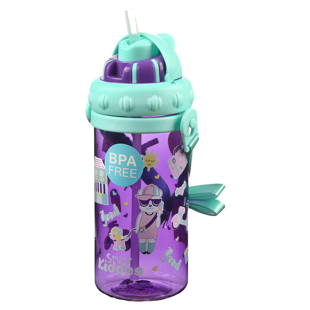 Smily Sipper Water Bottle - Purple