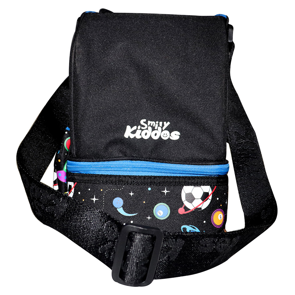 Smily Strap Lunch Bag - Black