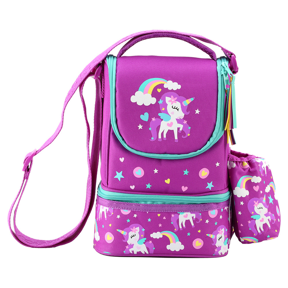 Smily Strap Lunch Bag - Purple