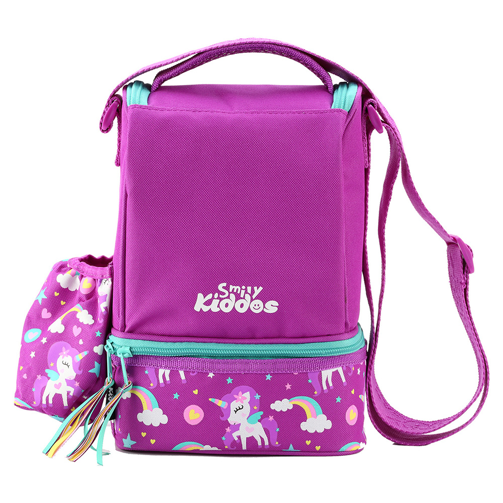 Smily Strap Lunch Bag - Purple
