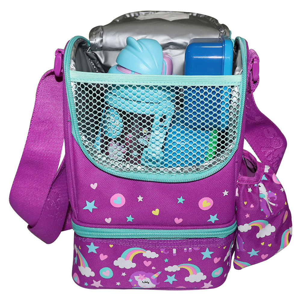 Smily Strap Lunch Bag - Purple