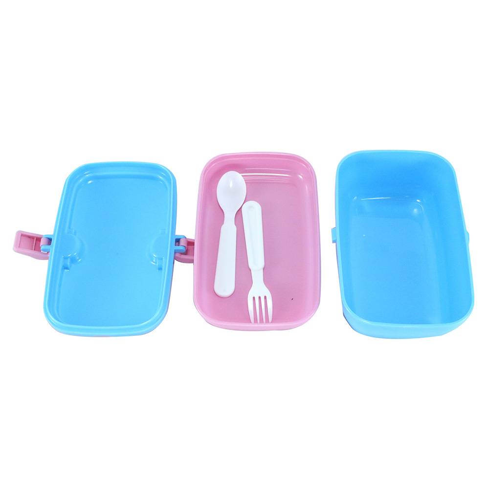 Smily Unicorn Lunch Box - Light Blue