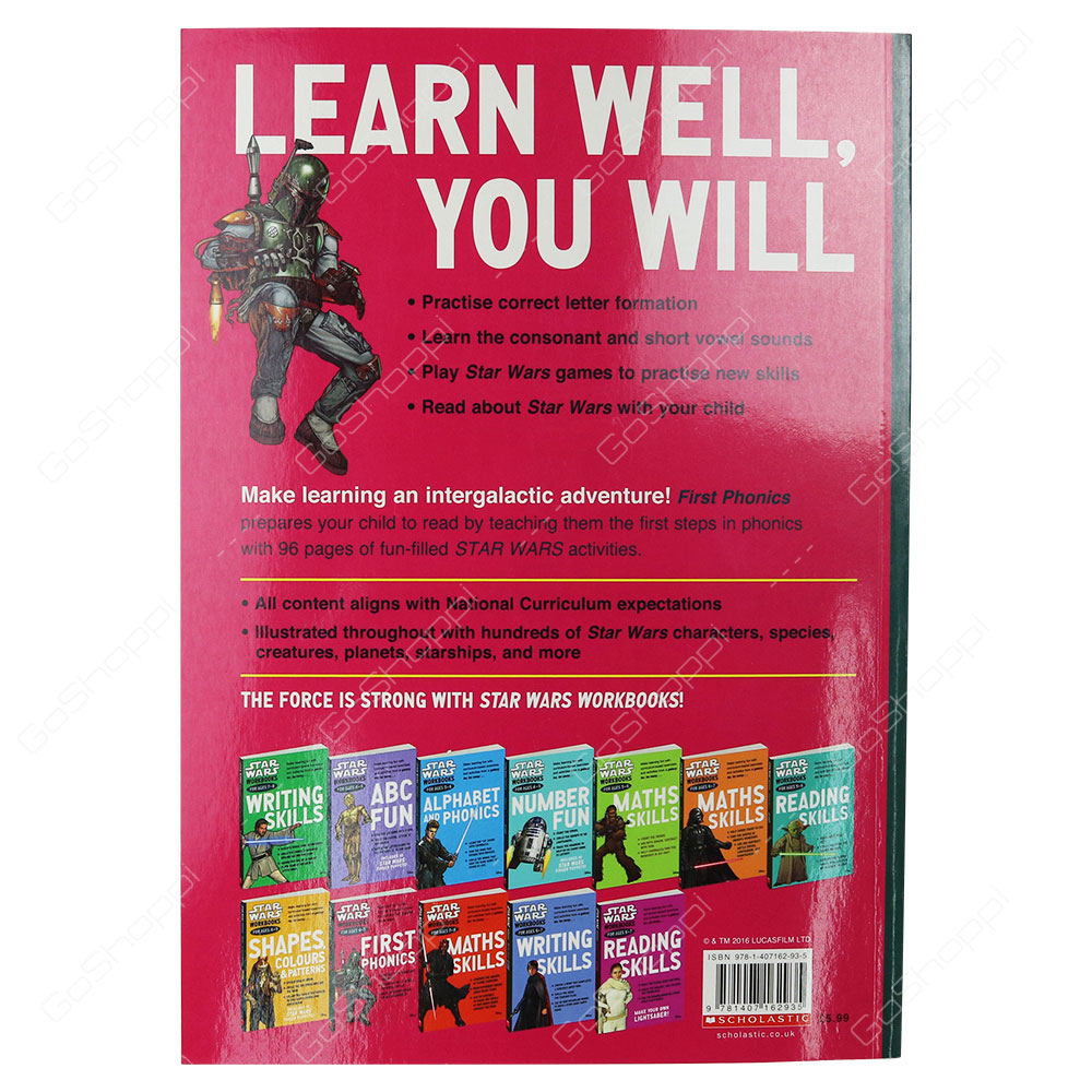 Star Wars Workbooks First Phonics Ages 4-5