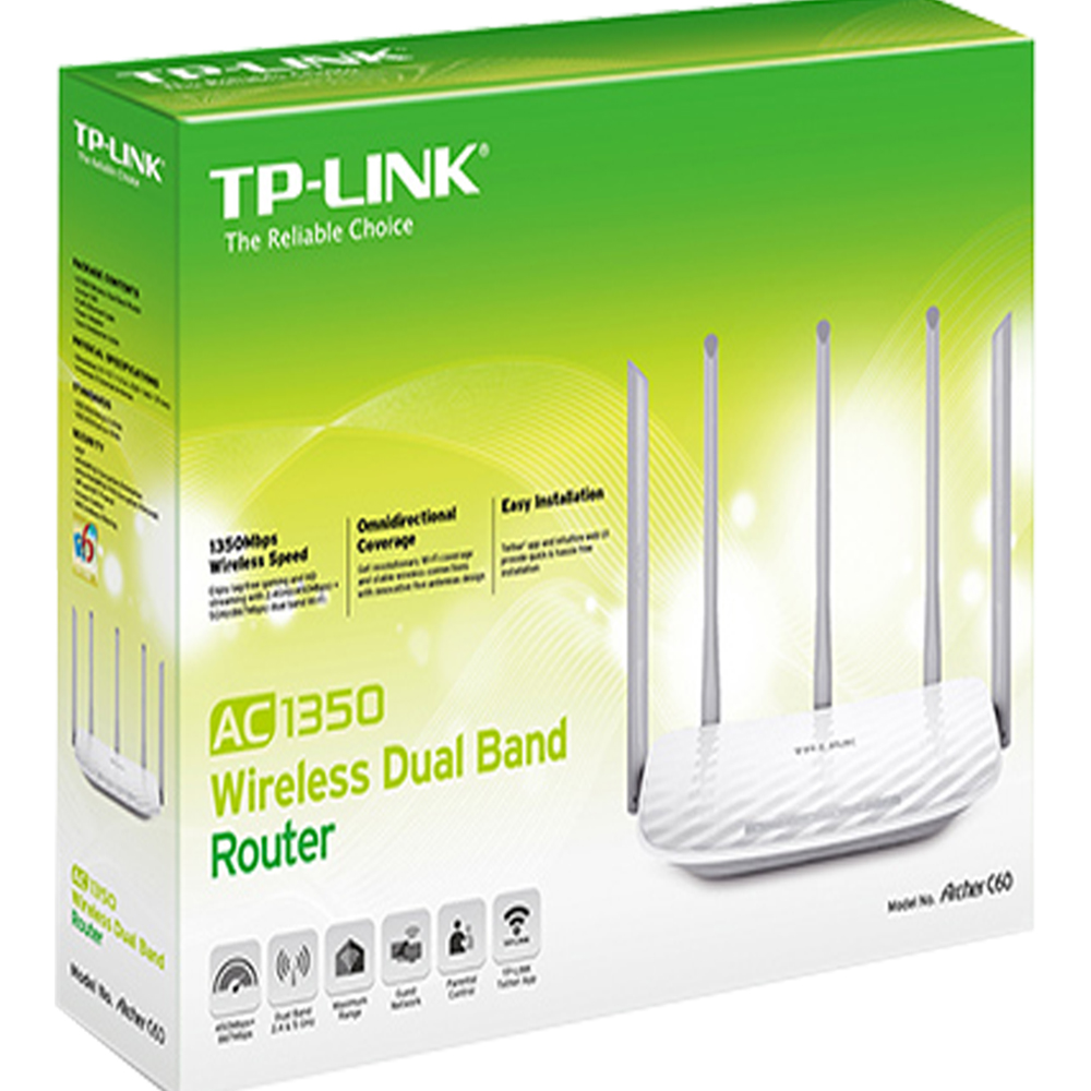 TPLINK Archer C60 AC1350 Wireless Dual Band Router Buy Online