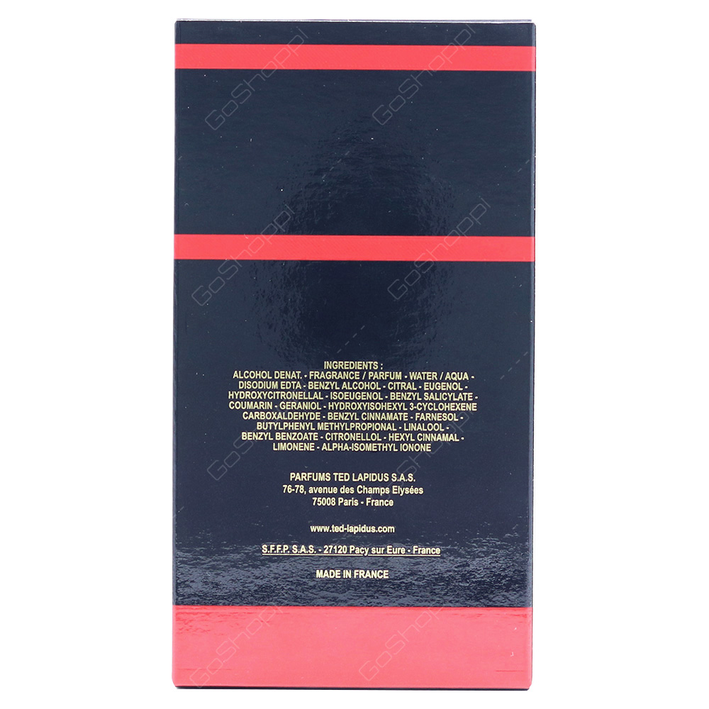 Ted Lapidus Rumba For Women Eau De Toilette 100ml