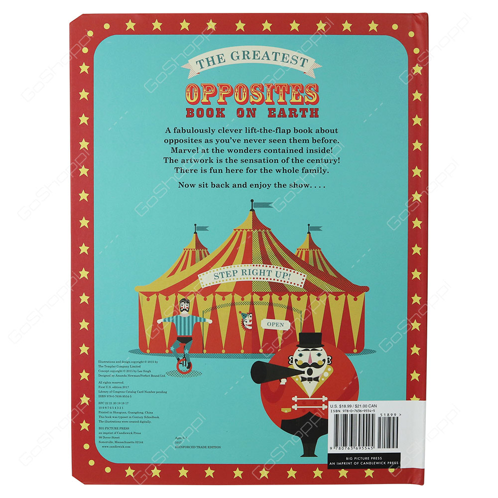 The Greatest Opposites Book On Earth By Lee Singh