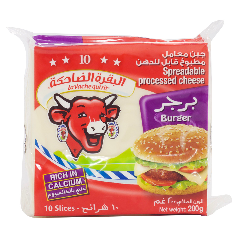 The Laughing Cow Spreadable Burger Cheese 10pcs