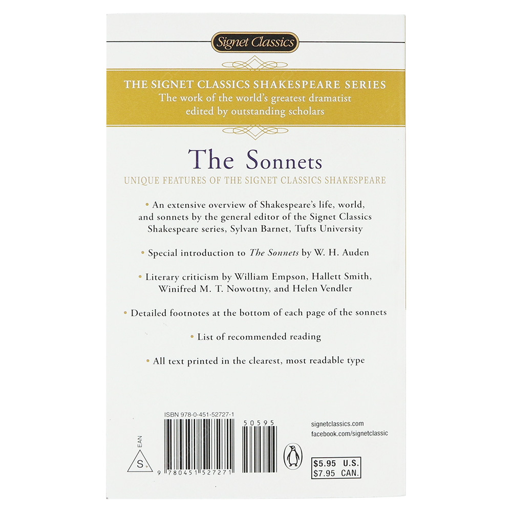 The Sonnets - Shakespeare - Signet Classics