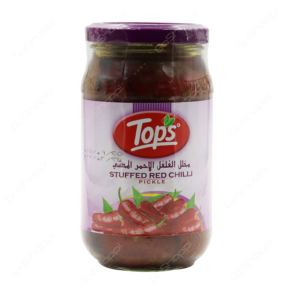 Tops Stuffed Red Chilli Pickle 400 g