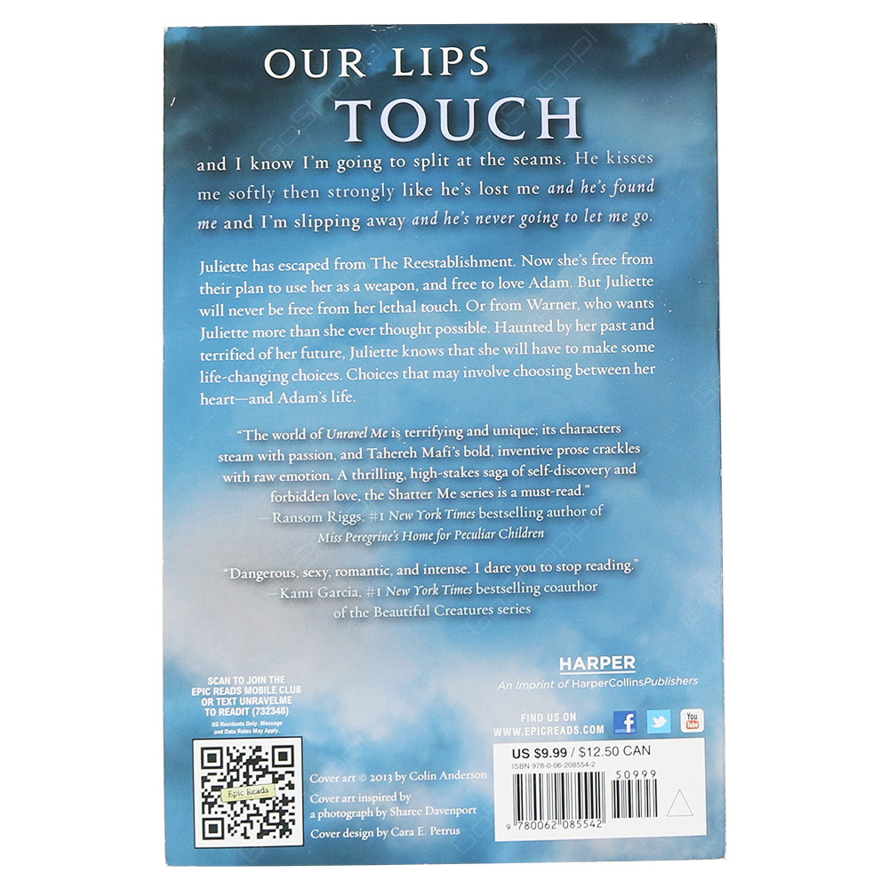 Unravel Me - Shatter Me By Tahereh Mafi