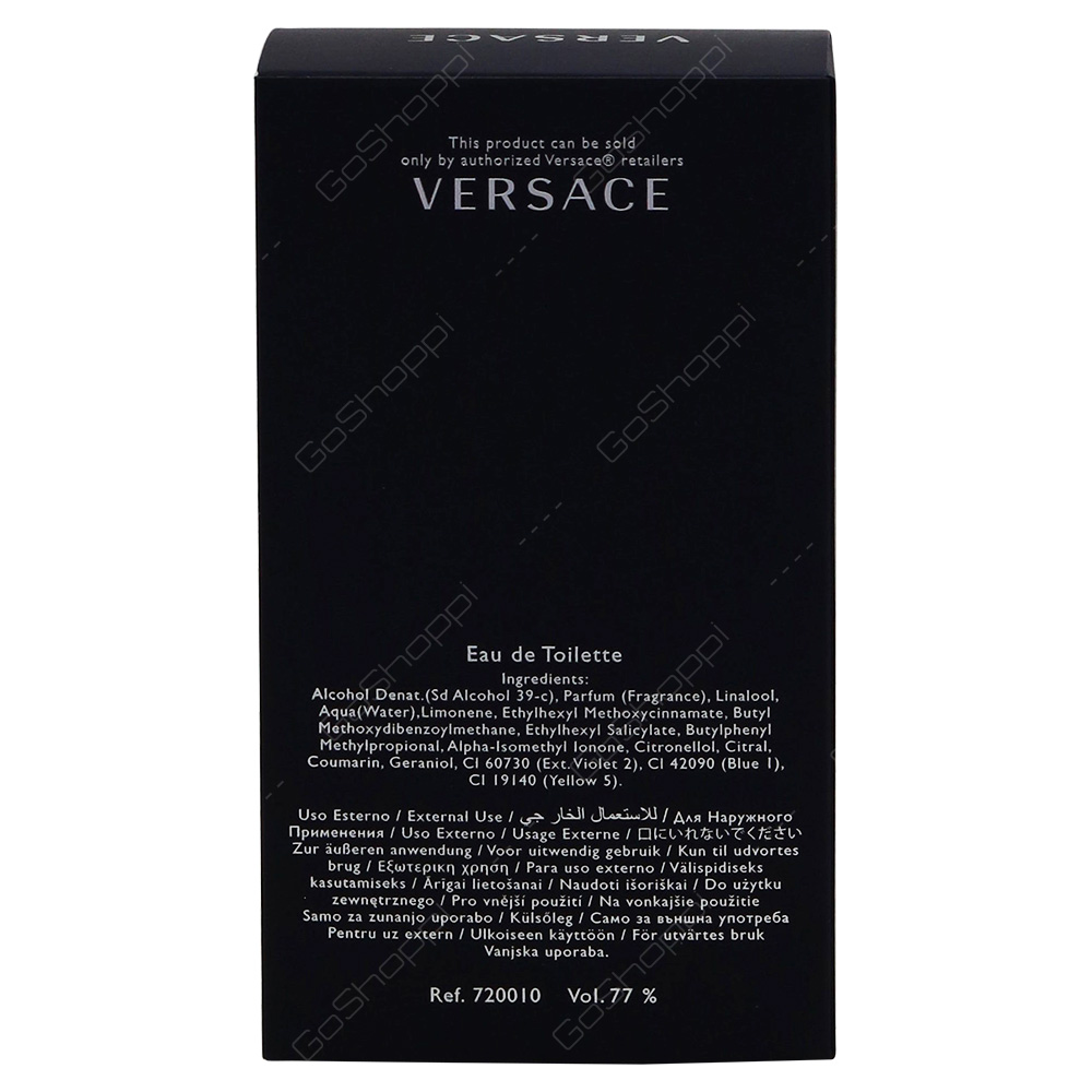Versace Pour Homme Eau De Toillete 100ml