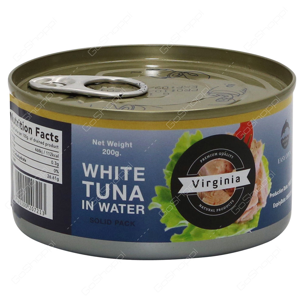 Virginia White Tuna In Water Solid Pack 200 g