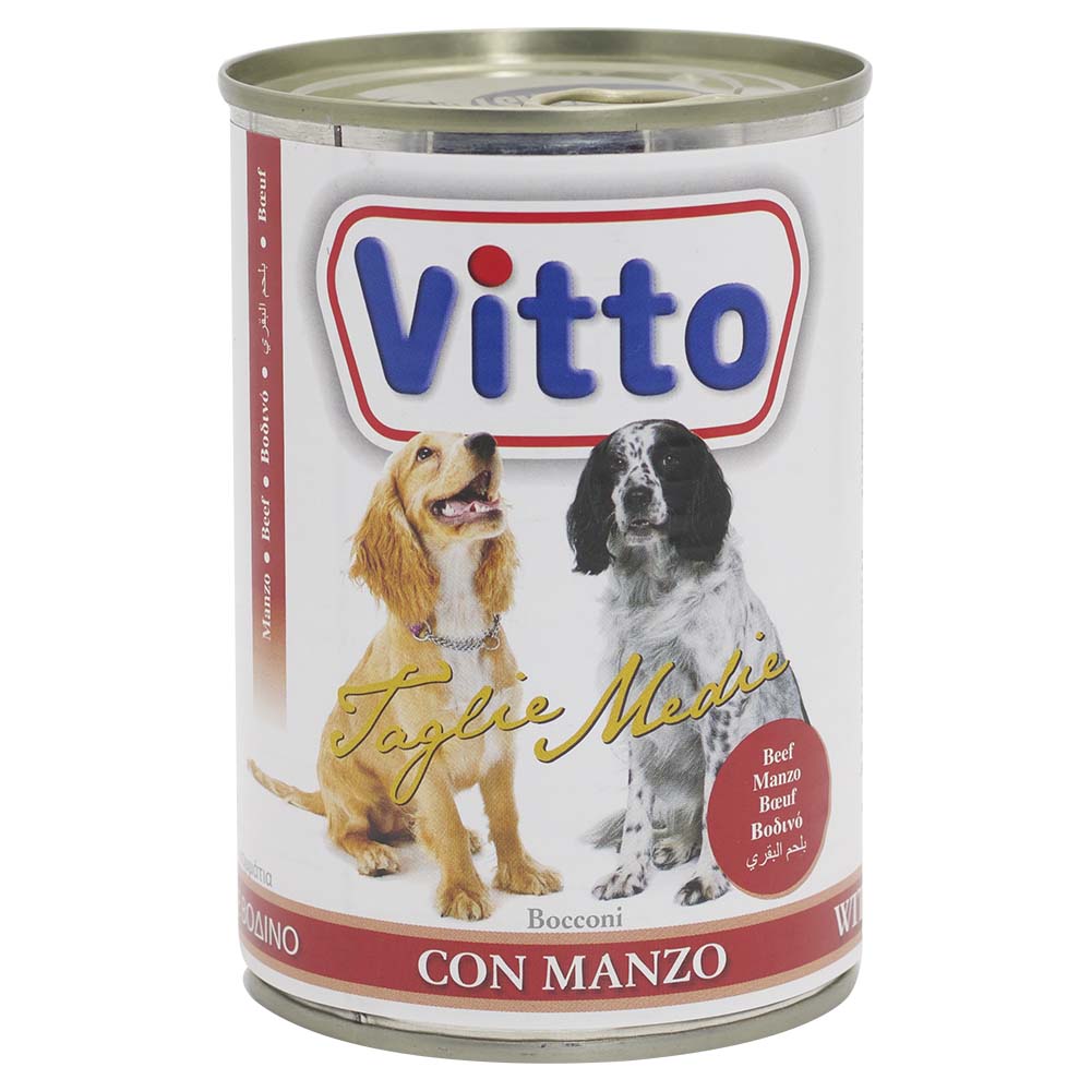 Vitto Beef In Gravy Wet Dog Food 415g