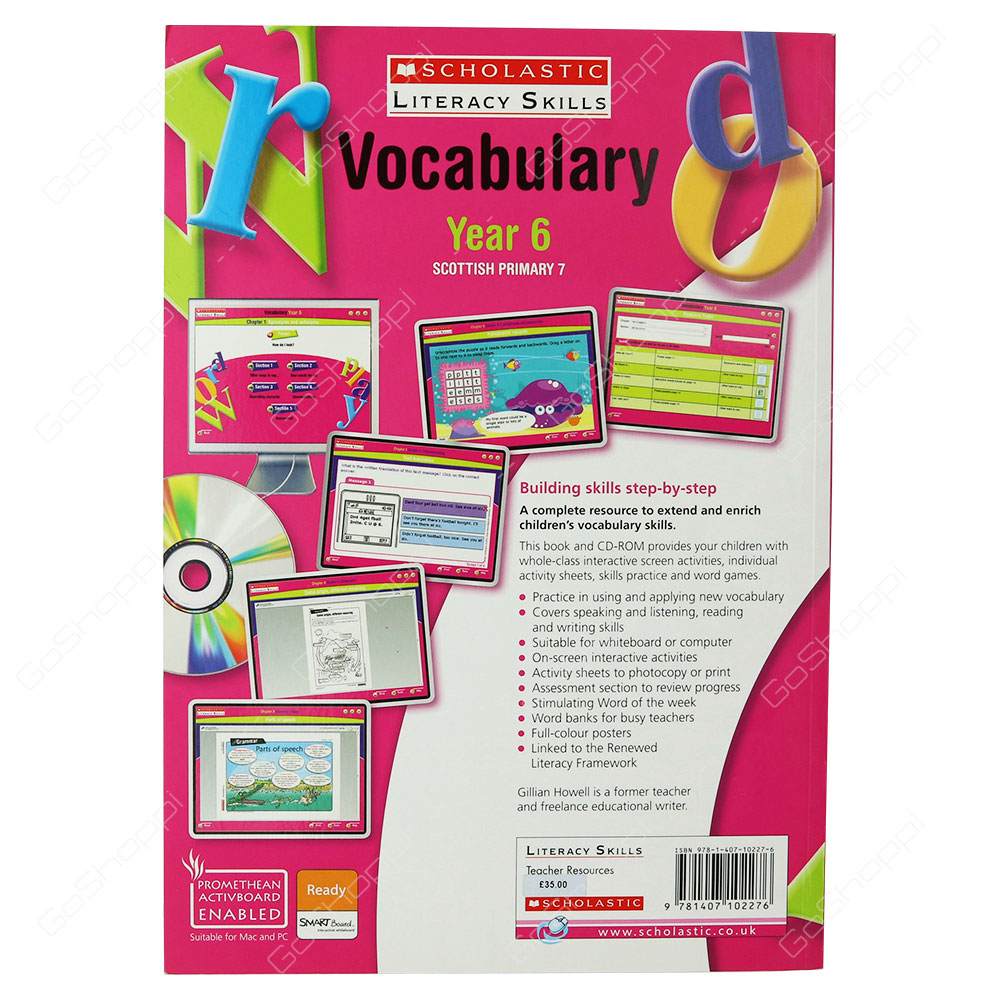 Vocabulary Year 6 By Gillian Howell