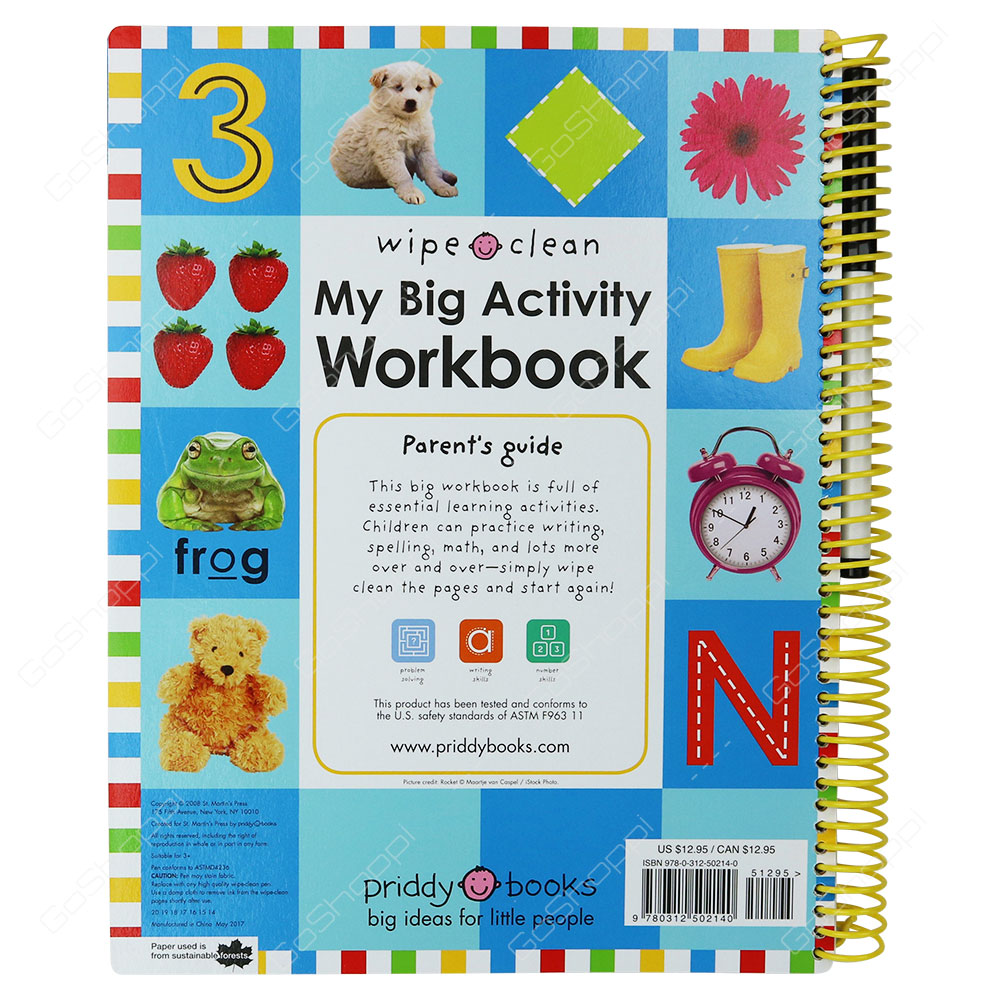 Wipe Clean - My Big Activity Workbook By Roger Priddy